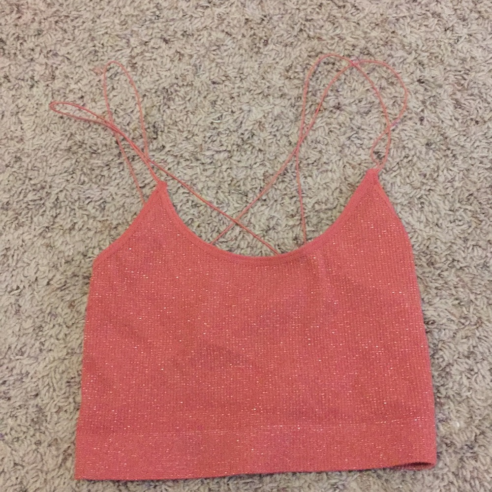 Urban Out. Cindy Sparkle Seamless Cropped Cami